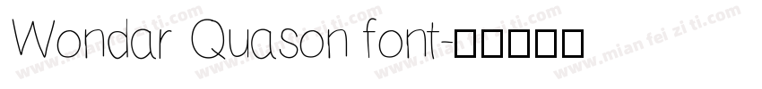 Wondar Quason font字体转换
